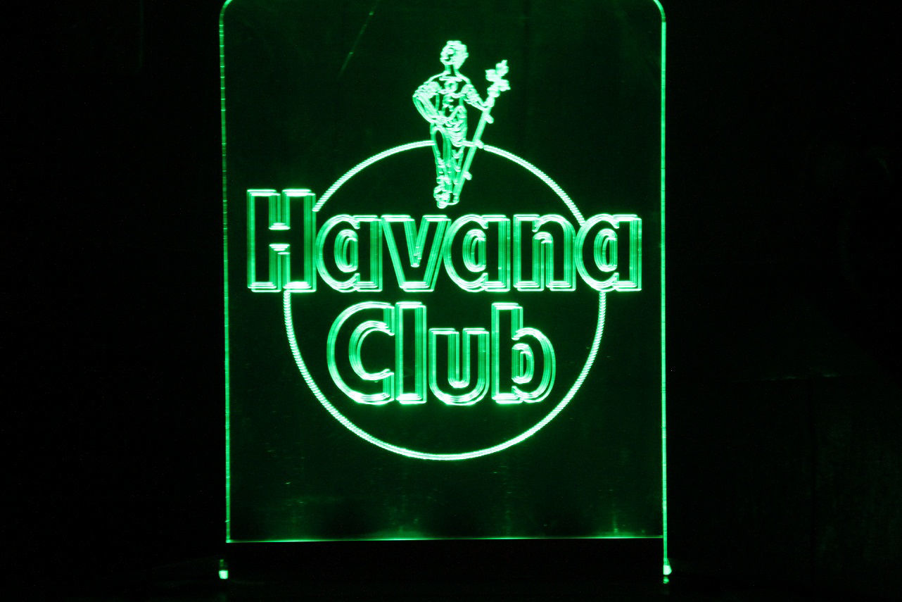 Leuchtschild Havann Club Emblem