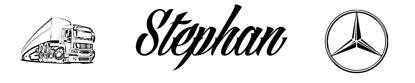 LKW Namensschild mit Gravur - Stephan