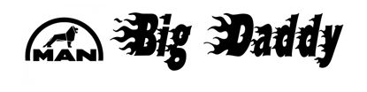 LKW Namensschild mit Gravur - Big Daddy 01 
