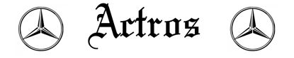 LKW Namensschild mit Gravur - Actros