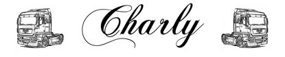 LKW Namensschild mit Gravur - Charly