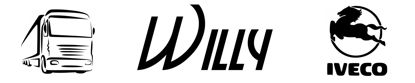 LKW Namensschild mit Gravur - Willy