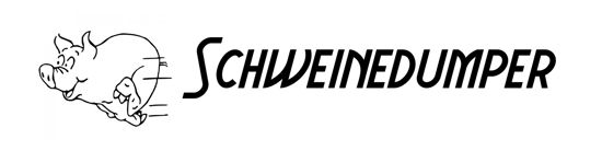 Beleuchtetes LKW Namensschild mit Schweinedumper LED Gravur