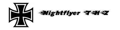 Beleuchtetes LKW Namensschild mit Nightflyer THZ  LED Gravur