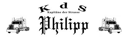 Beleuchtetes LKW Namensschild mit  Philipp  LED Gravur