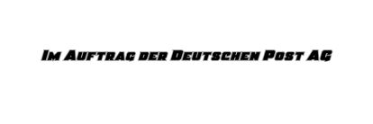Beleuchtetes LKW Namensschild mit Im Auftrag der Deutschen Post AG LED Gravur