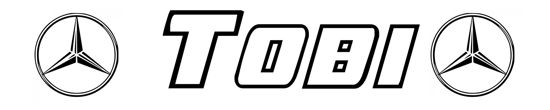 Beleuchtetes LKW Namensschild mit Tobi LED Gravur