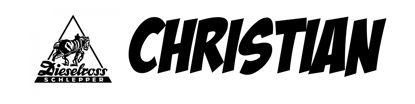 Beleuchtetes LKW Namensschild mit CHRISTIAN LED Gravur
