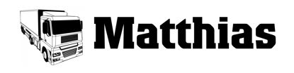 Beleuchtetes LKW Namensschild mit Matthias LED Gravur