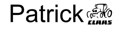 Beleuchtetes LKW Namensschild mit Patrick LED Gravur