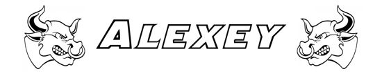 Beleuchtetes LKW Namensschild mit Alexey LED Gravur