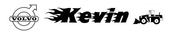 Beleuchtetes LKW Namensschild mit Kevin LED Gravur