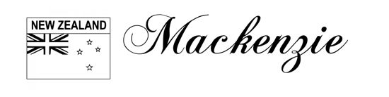 Beleuchtetes LKW Namensschild mit Mackenzie  LED Gravur