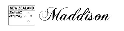 Beleuchtetes LKW Namensschild mit Maddison  LED Gravur