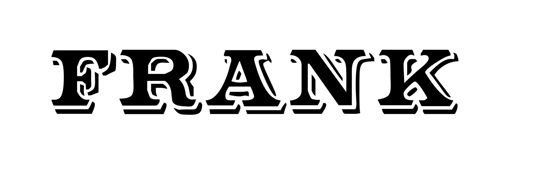 Beleuchtetes LKW Namensschild mit Frank  LED Gravur