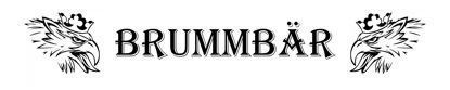 Beleuchtetes LKW Namensschild mit BrummBär LED Gravur