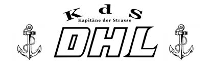 Beleuchtetes LKW Namensschild mit DHL LED Gravur