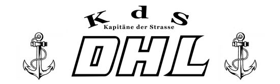 Beleuchtetes LKW Namensschild mit DHL LED Gravur