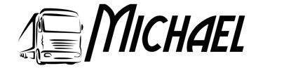 Beleuchtetes LKW Namensschild mit Michael  LED Gravur