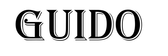 Beleuchtetes LKW Namensschild mit Guido  LED Gravur