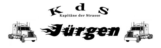 Beleuchtetes LKW Namensschild mit Jürgen LED Gravur
