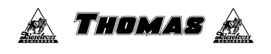 Beleuchtetes LKW Namensschild mit Thomas LED Gravur