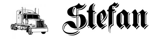 Beleuchtetes LKW Namensschild mit Stefan LED Gravur