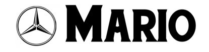 Beleuchtetes LKW Namensschild mit Mario LED Gravur