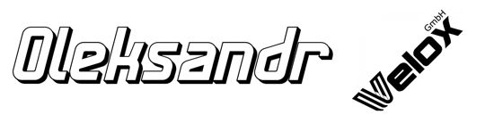 Beleuchtetes LKW Namensschild mit Oleksandr LED Gravur