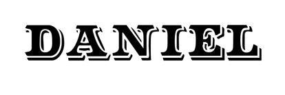 Beleuchtetes LKW Namensschild mit Daniel LED Gravur