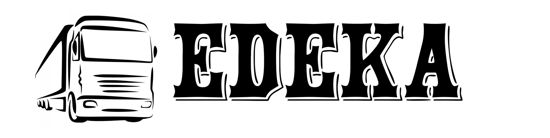 Beleuchtetes LKW Namensschild mit EDEKA  LED Gravur