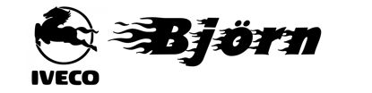 Beleuchtetes LKW Namensschild mit Björn  LED Gravur