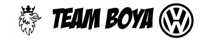 Beleuchtetes LKW Namensschild mit Team Boya LED Gravur