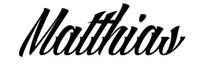 Beleuchtetes LKW Namensschild mit Matthias LED Gravur