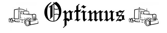 Beleuchtetes LKW Namensschild mit Optimus LED Gravur