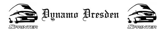 Beleuchtetes LKW Namensschild mit Dynamo Dresden  LED Gravur