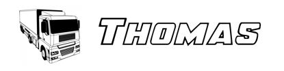 Beleuchtetes LKW Namensschild mit Thomas  LED Gravur