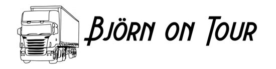 Beleuchtetes LKW Namensschild mit Björn on Tour LED Gravur