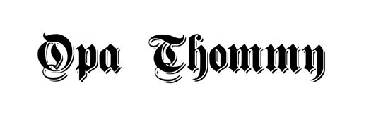 Beleuchtetes LKW Namensschild mit Opa Thommy  LED Gravur