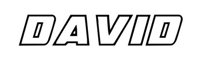 Beleuchtetes LKW Namensschild mit DAVID LED Gravur