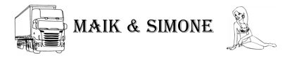 Beleuchtetes LKW Namensschild mit MAIK & SIMONE  LED Gravur