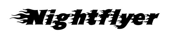 Beleuchtetes LKW Namensschild mit Nightflyer LED Gravur