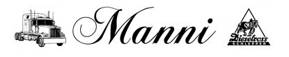 Beleuchtetes LKW Namensschild mit Manni LED Gravur