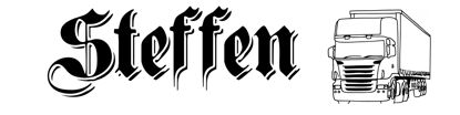 Beleuchtetes LKW Namensschild mit Steffen LED Gravur