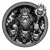 Hades & Cerberus Schieferuntersetzer – Unterwelt Mythologie Deko