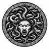 Medusa Schieferuntersetzer – Griechische Mythologie Deko