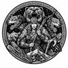 Skadi Untersetzer – Nordische Jagdgöttin im Winter Design