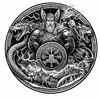 Thor Schieferuntersetzer – Mjölnir & Nordische Mythologie Design