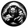 Werwolf Schieferuntersetzer – Dunkles Fantasy & Horror Design