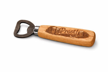 Flaschenöffner Holz „Prost!“ – Bieröffner Geschenk für Männer